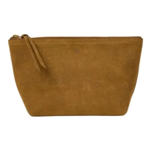 Ralph Lauren Нубук Клатч Мужской Светлый Красный Коричневый