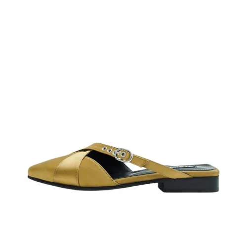 ALOHAS Домашние тапочки Женские Золотые