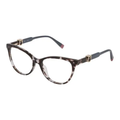 Furla Ацетат Нерегулярная форма Оправа для очков Унисекс Черный