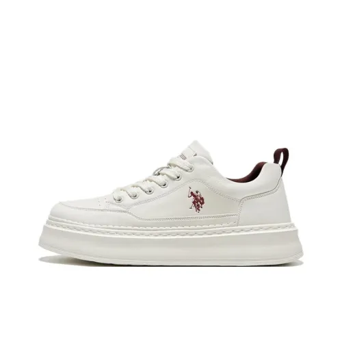 U.S. POLO ASSN. Низкие кроссовки для скейтбординга мужские белые и красные