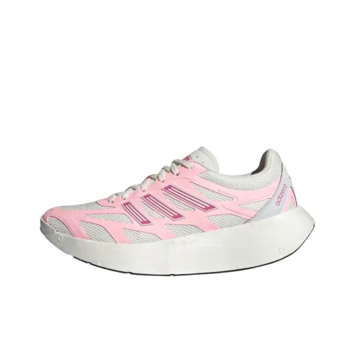 Adidas Adizero Aruku Нижняя юбка Устойчивая к истиранию Низкий топ Повседневный Городской Коммутирование Беговые кроссовки Унисекс Розовый Белый