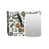 Трехцветное LED-зеркало для туалета - белое