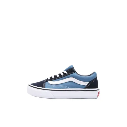Vans Old Skool Детские Скейтбординги Низкий Топ Синий Kids