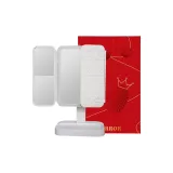 Белый, кожа, текстурированный, складное зеркало, коробка [коробка + сумка для покупок + три светильника]