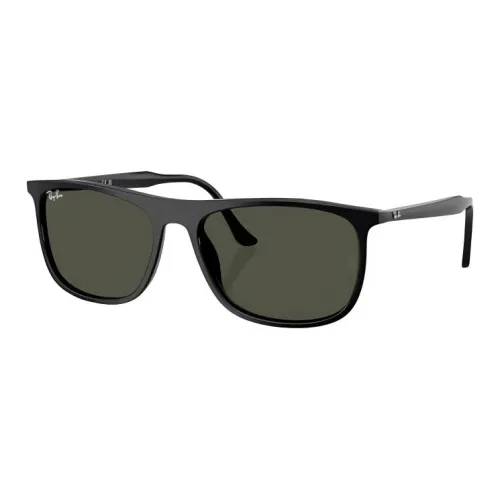 RayBan Пластиковая оправа Прямоугольные Солнцезащитные очки Унисекс Черный