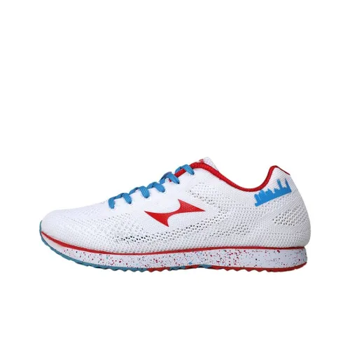 HEALTH Slip-resistant Breathable Lightweight Low-Top Training Running Shoes Unisex White Red HEALTH Скользящий Дышащий Легкий Низкий Топ Тренировочные Беговые Кроссовки Унисекс Белый Красный