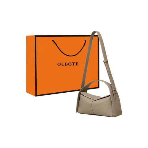OUBOTE Коровья кожа Портативная Сумка через плечо Сумка на плечо Женская Черная Абрикосовая
