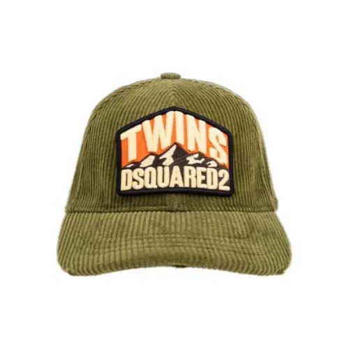 DSQUARED 2 Хлопок Бейсболки Мужские Зеленые