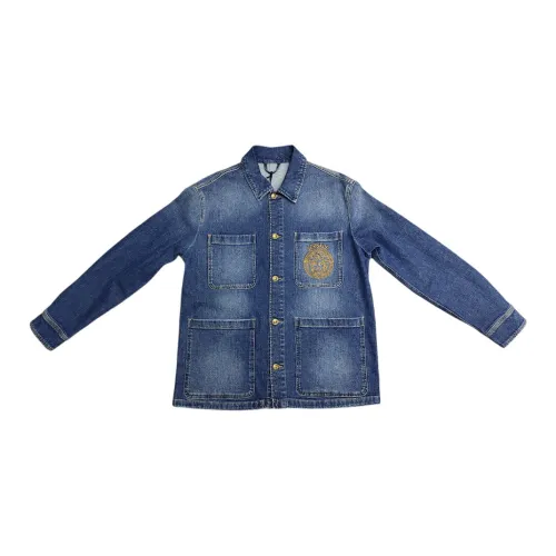 VERSACE Denim Jacket Men's Blue
