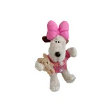 Красный топ с пуговицей, облегающий, кролик, мастер, собака