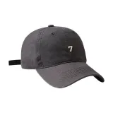 Серый [Числа 7 Вышивка Бейсболка]