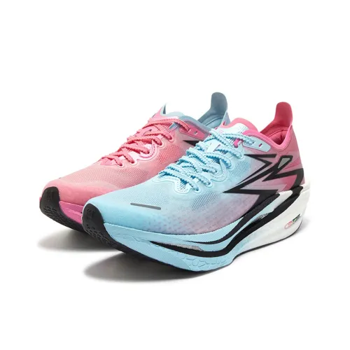 361° Flame 4 Беговые кроссовки Низкий топ Сине-розовый микс Унисекс