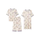 Фиолетовый с принтом