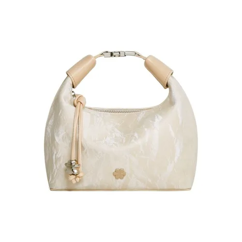 teenmix Коровья кожа с синтетической кожей Сумка через плечо Стандартная Женская Белая Космический Серебряный