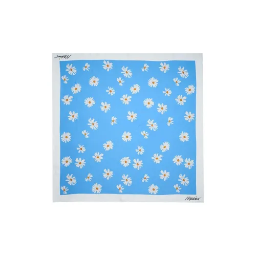 MOSCHINO Шелковые шарфы Женские Синий