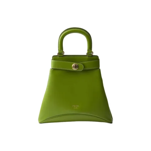 PRADA Коровья кожа Одно плечо Сумка Средний Женский Светло-зеленый