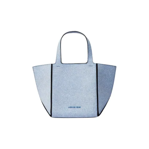 MICHAEL KORS Jordi Sheepskin Foldable Tote Bag Shopping Bag Handbag Small Women's Sapphire Blue