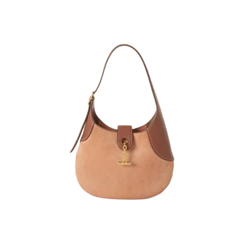 Loro Piana Телячья кожа Сумка через плечо Мини Женская Кофейная и Коричневая