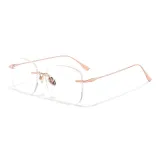 Розово-золотой (с плоской подошвой, световые анти-синий линзы)