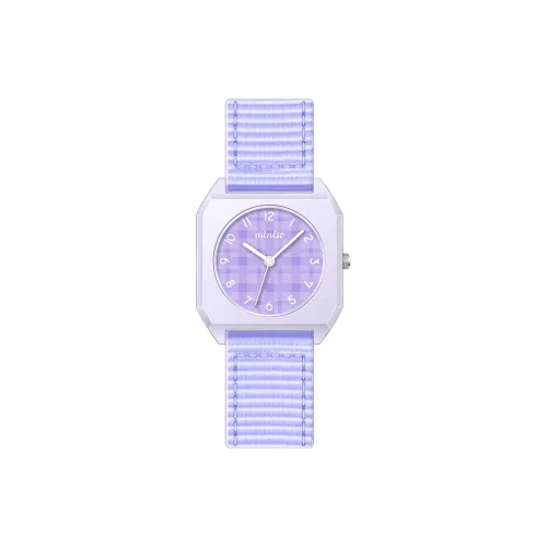 Miniso DOPAMINE Кварцевый механизм Часы Женские Фиолетовый Циферблат