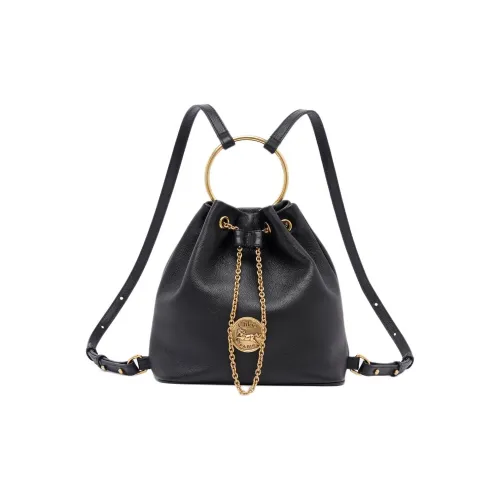 Chloe Рюкзак из кожи буйвола маленький женский черный