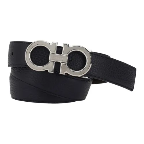 FERRAGAMO Телячья кожа Кожаные ремни Мужской Синий