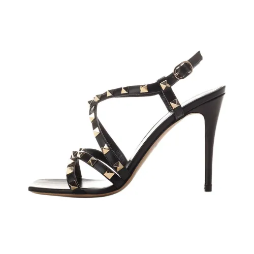 Valentino Rockstud One Ремешок Сандалии 11 см Женские Черные