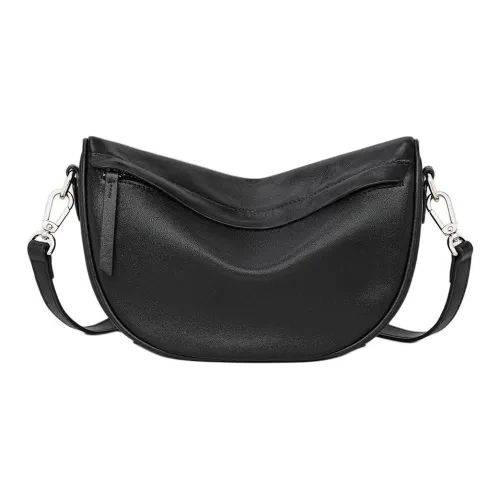 MILLIE'S Сумка через плечо из коровьей кожи стандартная женская цвет эбеновое дерево кофейный черный