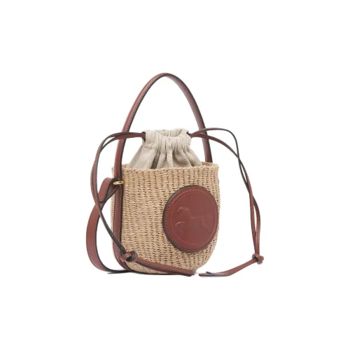 Chloe Бумага Корзинка-Сумка Сумка через плечо Сумка Мини Женская Красно-Коричневая