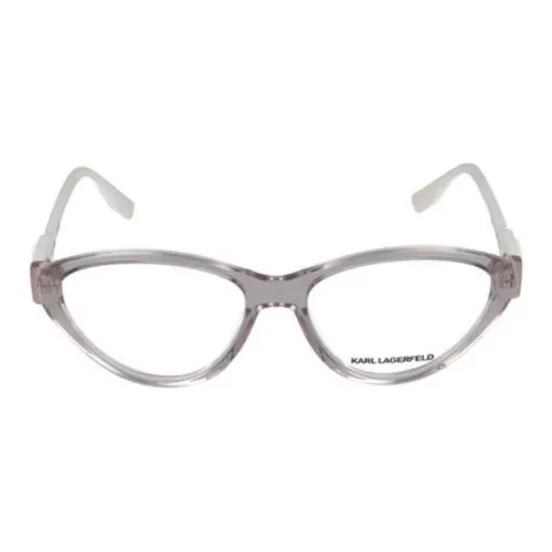KARL LAGERFELD Пластик Нерегулярная форма Оправы для очков Женские Серебряные