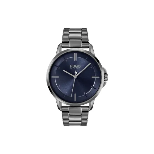 Hugo Boss Focus Collection Мужские часы Кварцевый механизм Стальной ремешок 42 мм Синий циферблат