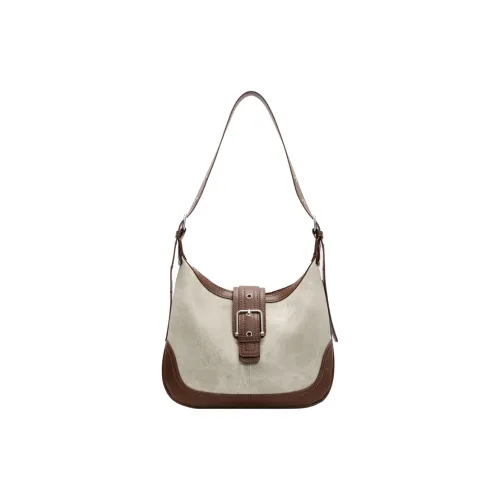 PINK·LAND ПУ (полиуретан) Сумка через плечо Стандартная Женская Экрю Темный чай Джинсовый синий Кофейный