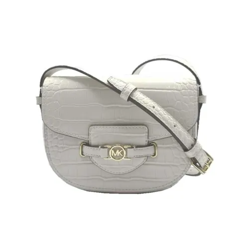 MICHAEL KORS Лакированная кожа Седло Сумка Сумка через плечо Маленькая Женская Молочно-белая