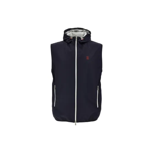 BRUNELLO CUCINELLI SS25 Жилет Мужской Синий