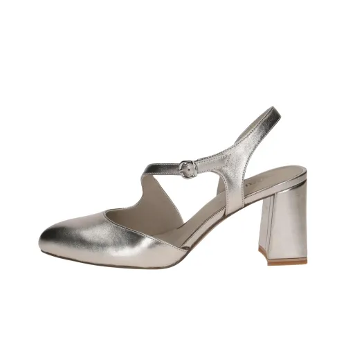 CAPRICE Ashley Грубый каблук Туфли Мэри Джейн Женские Золотые