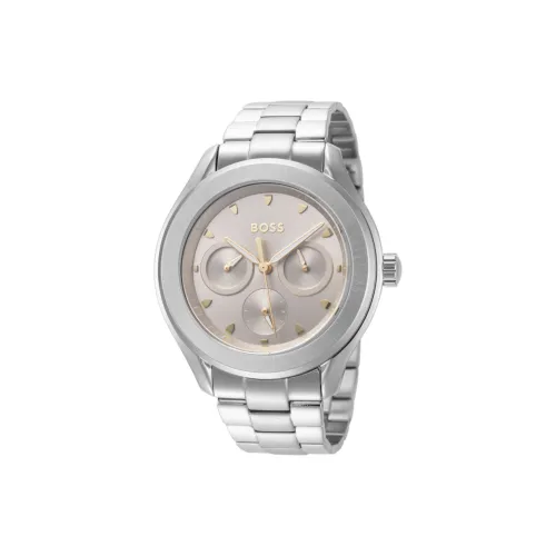 Hugo Boss Lida Collection Наручные часы Кварцевый механизм Нержавеющая сталь Ремешок 38 мм Серебристый циферблат Унисекс