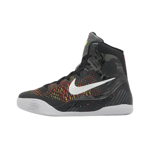 Nike Устойчивые к истиранию высокие детские баскетбольные кроссовки черного цвета