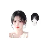 [Двойной S-образный зажим] Французская лысина - Натуральный - Настоящие волосы - Смесь шелка