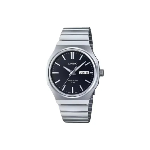 CASIO Standard Collection Кварцевый механизм нержавеющая сталь ремешок часы для мужчин черный циферблат