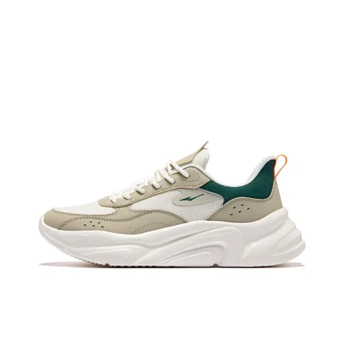 Erke Anti Slip и износостойкий увеличивающий высоту низкий топ кэжуал мужской микрокристаллический белый туманно-серый