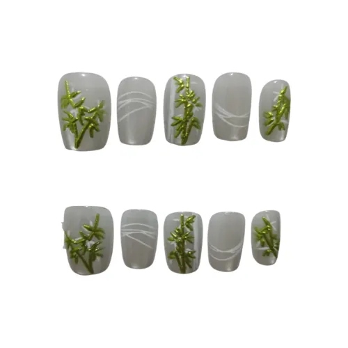 Fanze Свежий Осветляющий Зеленый Бамбук Китайский стиль 3D Эффект Новый Китайский стиль Ручной Рисунок Magic Mirror