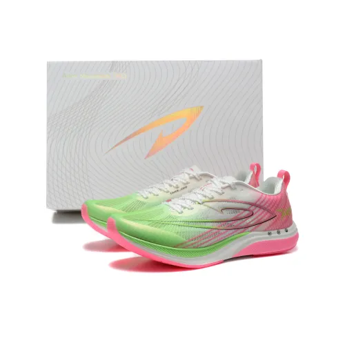 DEERWAY Беговые кроссовки Унисекс Персиково-красный Зеленый