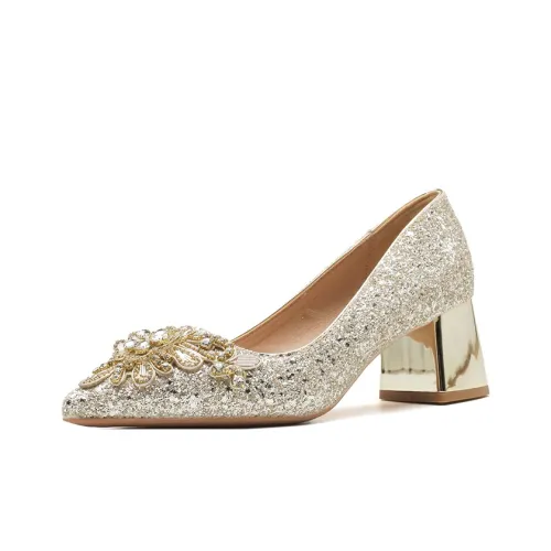 Dunnu Грубый каблук Высокие каблуки Женские