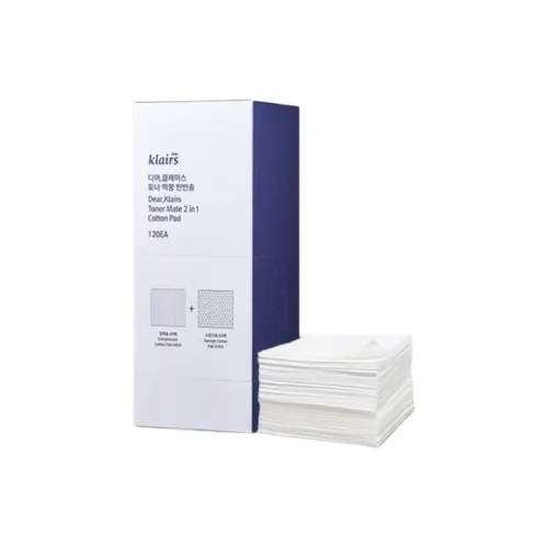 DEAR，KLAIRS 2-в-1 Макияж Хлопок Дружественный к коже 120 шт