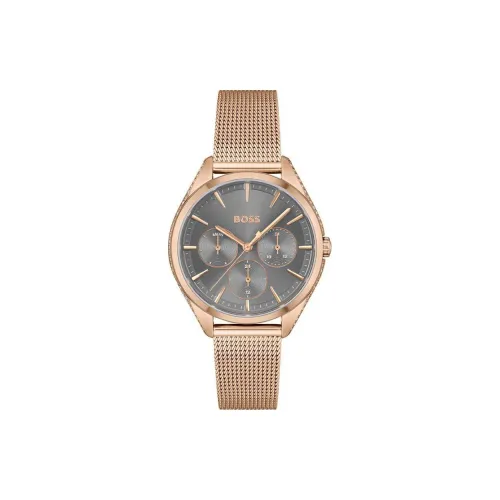 Hugo Boss Saya Collection Женские часы Кварцевый механизм Ремешок из нержавеющей стали 38 мм Серый циферблат