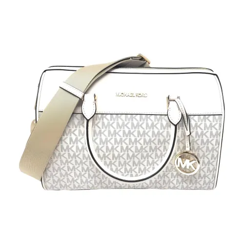 MICHAEL KORS Сумка через плечо из кожи среднего размера женская кремовая многоцветная