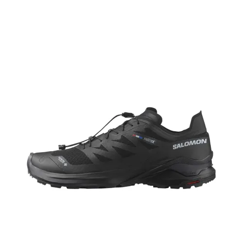 SALOMON XA META противоскользящие низкие беговые кроссовки для мужчин черные