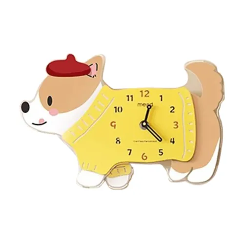 Meishida Механизм с плавным ходом секундной стрелки Стена Часы Унисекс Желтый