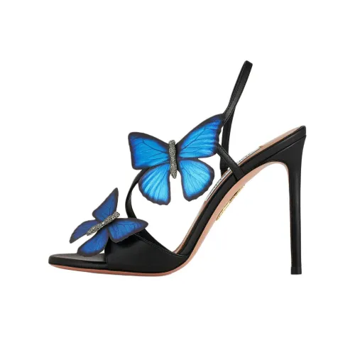 AQUAZZURA Вавилон One Ремешок Сандалии 10,5 см Женские Черный