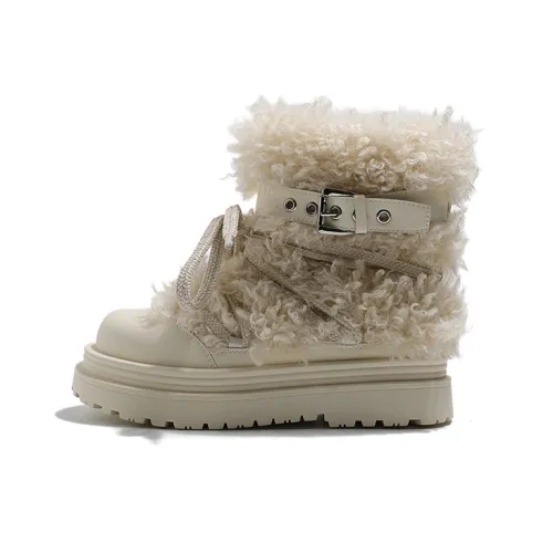 MIS. DANNY Короткий сноубутс женский бежевый